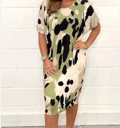 Cécile - Robe décontractée à imprimé léopard