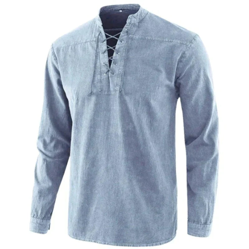 Hanski - Men's V-neck shirt