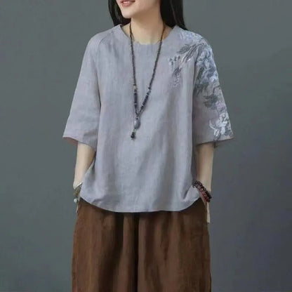 Arabella - Vintage Embroidery Tops