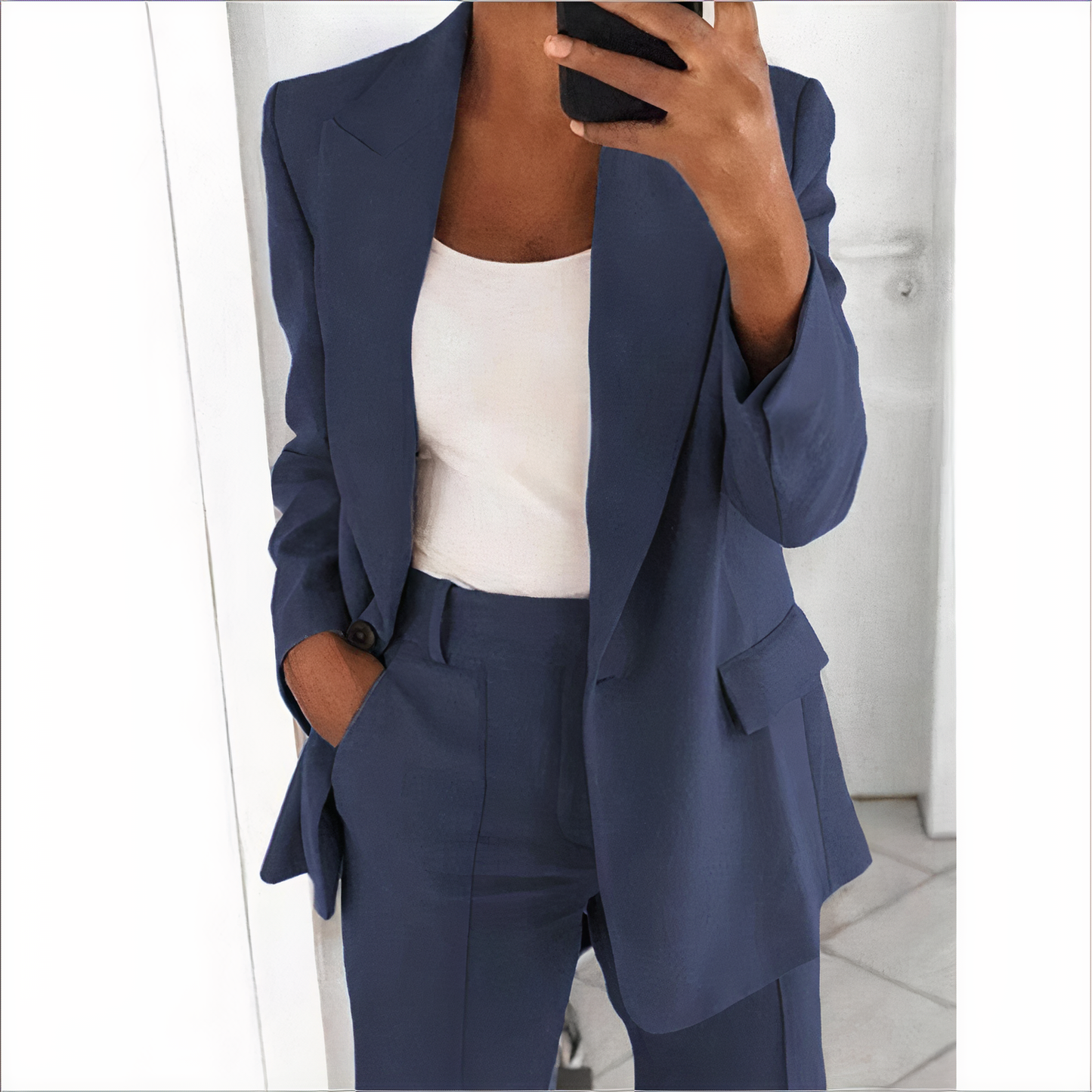 Ensemble Blazer et Pantalon Tendance pour Femme - Sanne