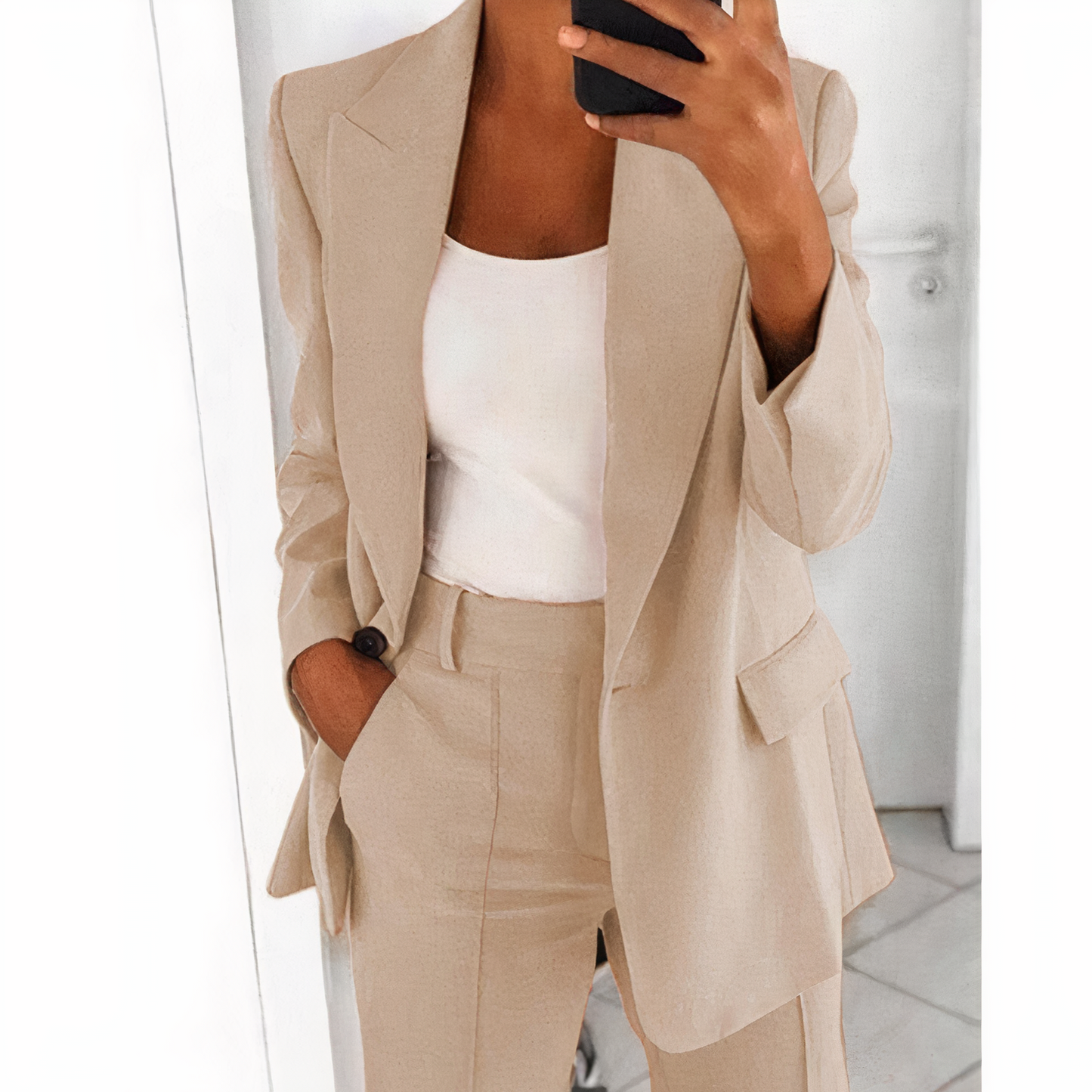 Ensemble Blazer et Pantalon Tendance pour Femme - Sanne