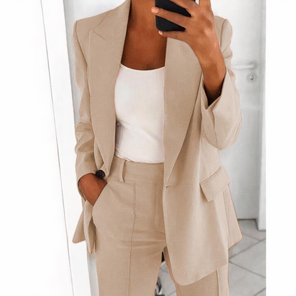 Ensemble Blazer et Pantalon Tendance pour Femme - Sanne