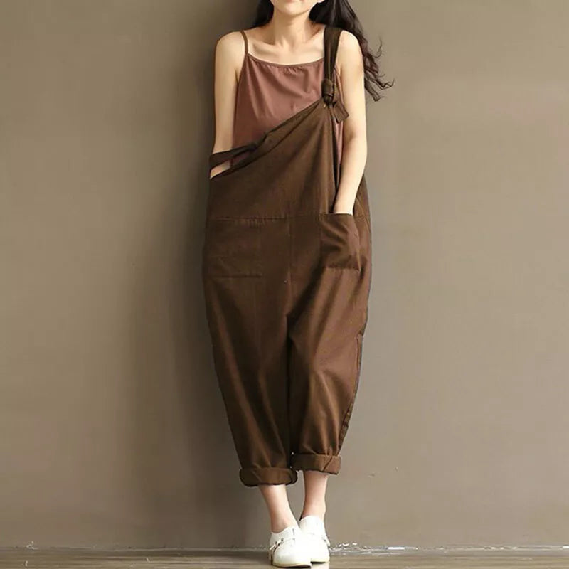 Celeste - Combinaison ample en coton avec poches