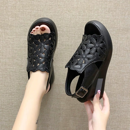 Carmel - Sandales confort évidées