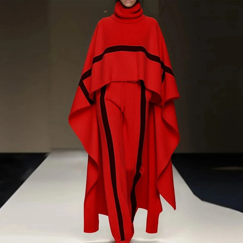 Muriel - Two-piece set with turtleneck and raglan sleeves