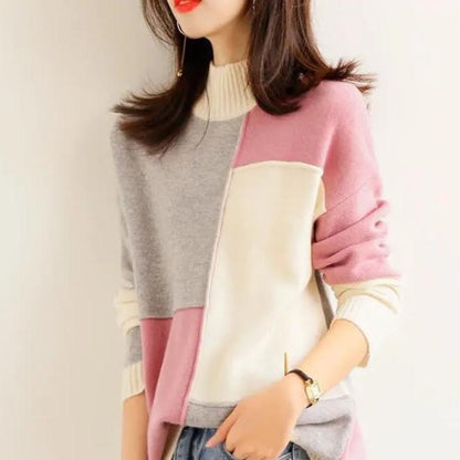 Annabel - Knitted sweater with high neck