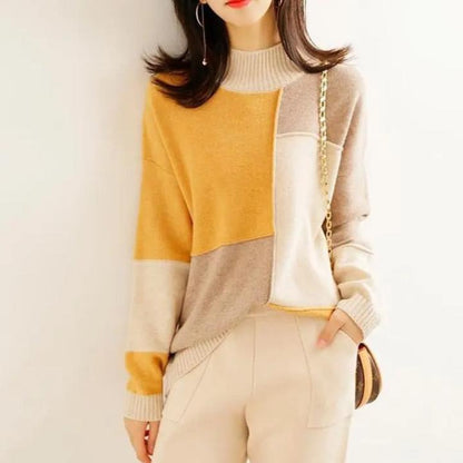 Annabel - Knitted sweater with high neck