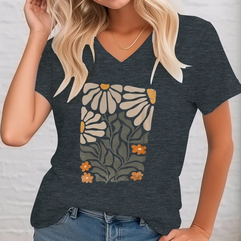 Annabelle - Vintage floral illustration shirt