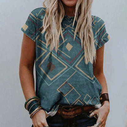 Hattie - Vintage Print Top