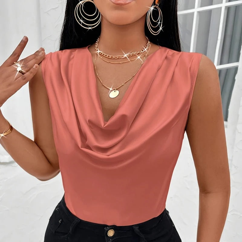 Amelia - Elegant satin tank tops