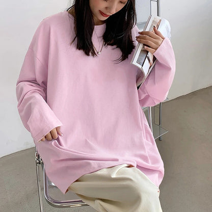 Nellie - Chemise oversize à manches longues en coton