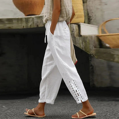 Clara - Casual baggy broek met wijde pijpen