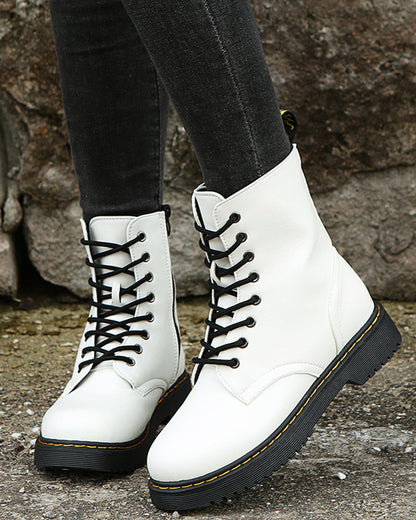 Monica - Lace-up ankle boots with zipper
