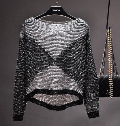 Sanura - Elegante top met lange mouwen