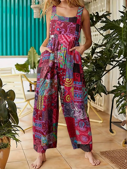Darla - Jumpsuit with vintage print