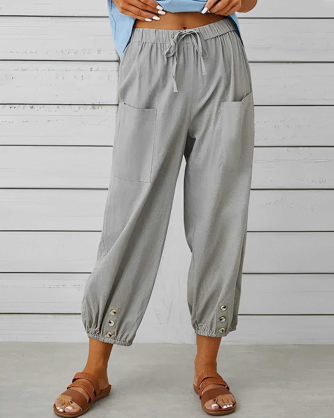 MAYA - High waist wide trousers