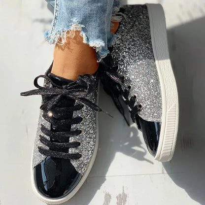 Aria - chaussure de luxe décontractée à paillettes pour femme