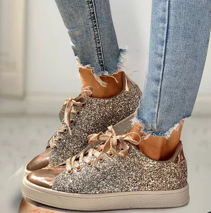 Aria - chaussure de luxe décontractée à paillettes pour femme