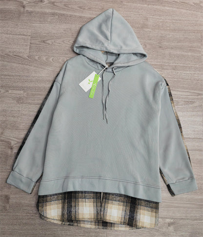 April - Comfortabel patchwork sweatshirt met lange mouwen