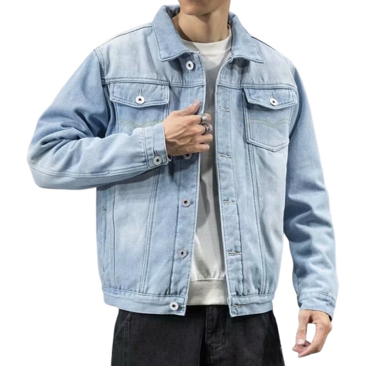 Mode - Veste en jean d'hiver pour homme 