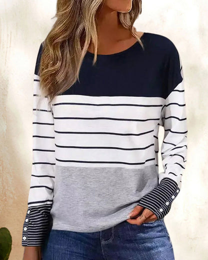Oren - Top met gestreepte print