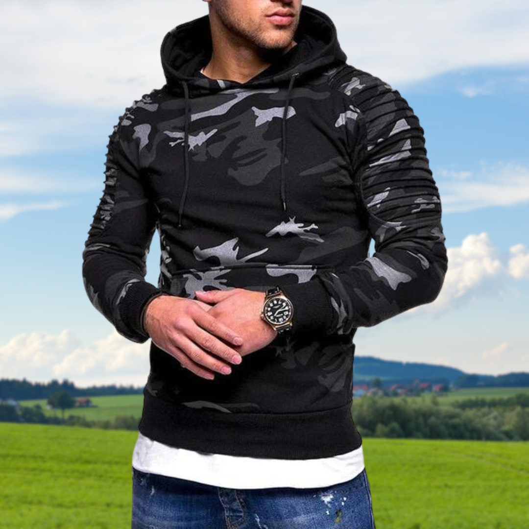 Elite - Sweat à capuche camouflage