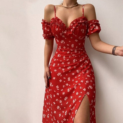 Natalia - Cocktailjurk met V-hals