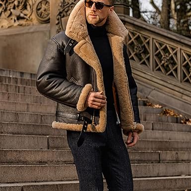 Vigor - Veste en simili cuir pour homme