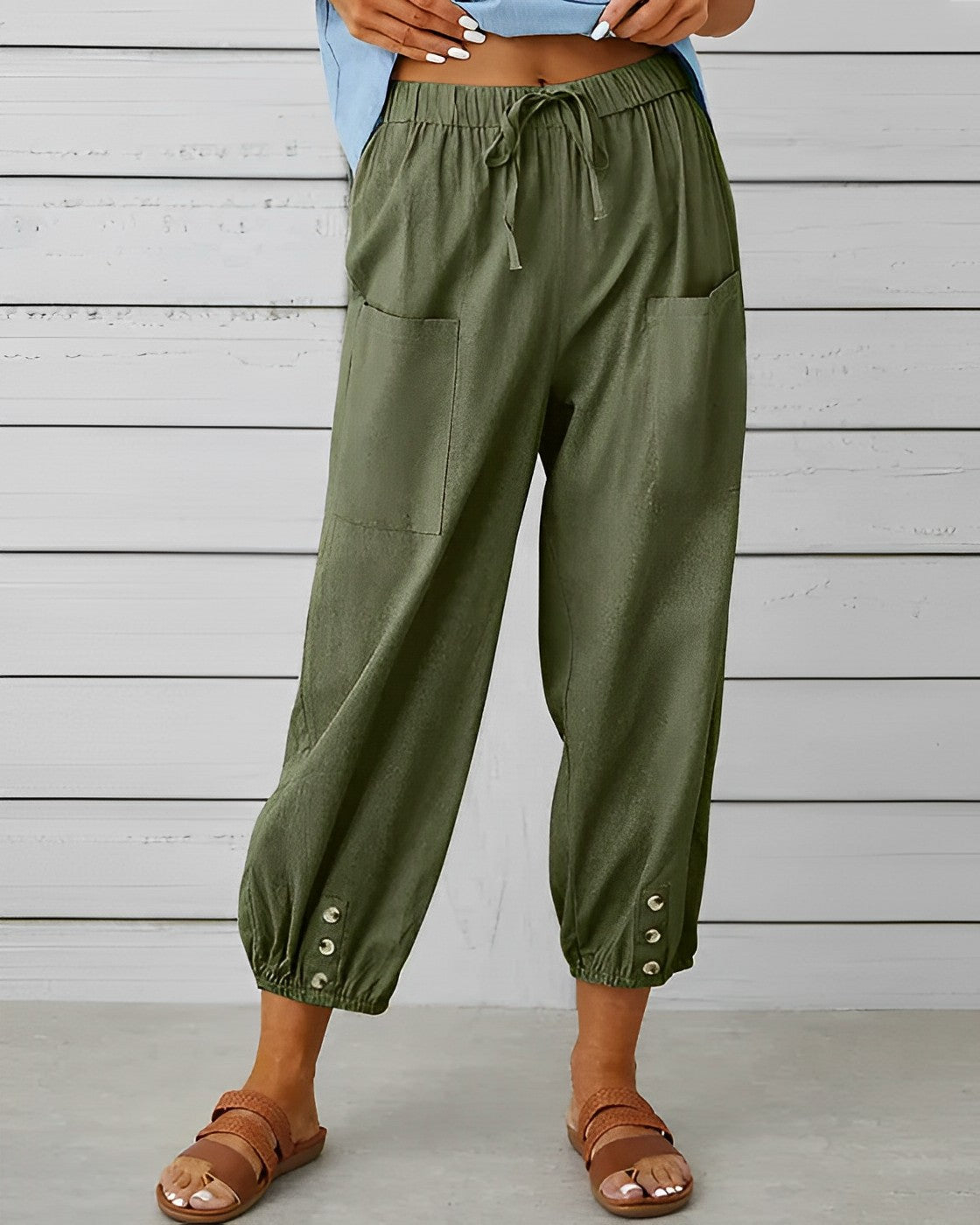 MAYA - High waist wide trousers