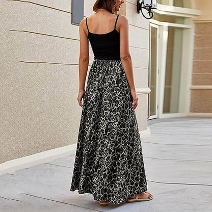 Callie - Jurk met spaghettibandjes en luipaardprint