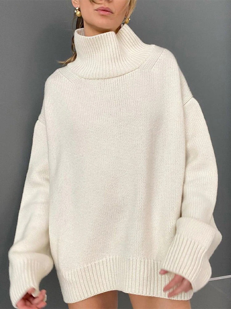 Agatha - Casual loose turtleneck sweater