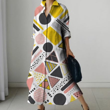 Martha - Robe chemise élégante pour femme