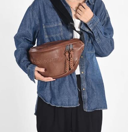 Delly - Leather chest pocket