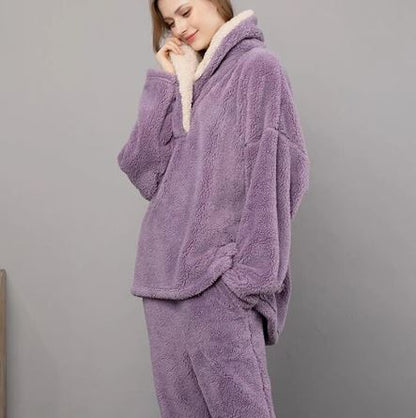 Colleen - Pyjamaset van donzig fleece voor de nacht