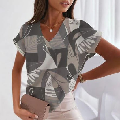 Africa - Fashion T-shirt with V-neck