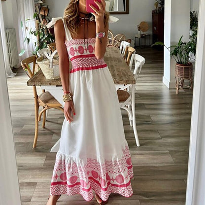 Nelli - Pink boho dress
