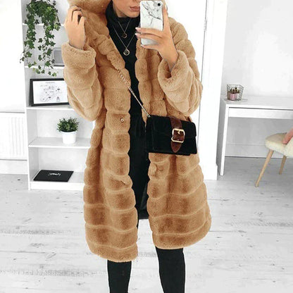 Helen - Fluffy faux fur coat