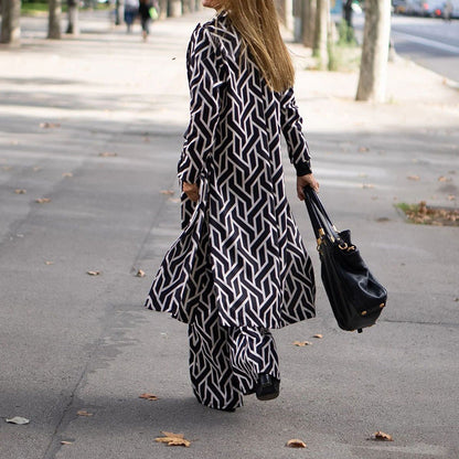 Fiona - Neues Set mit geometrischem Druck