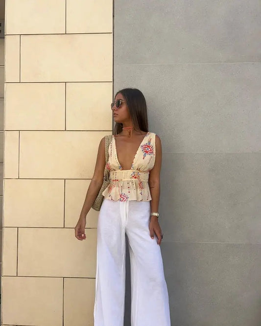 Amalia - Haut court imprimé