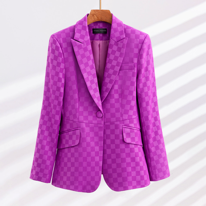 Cordella - Elegant checked blazer