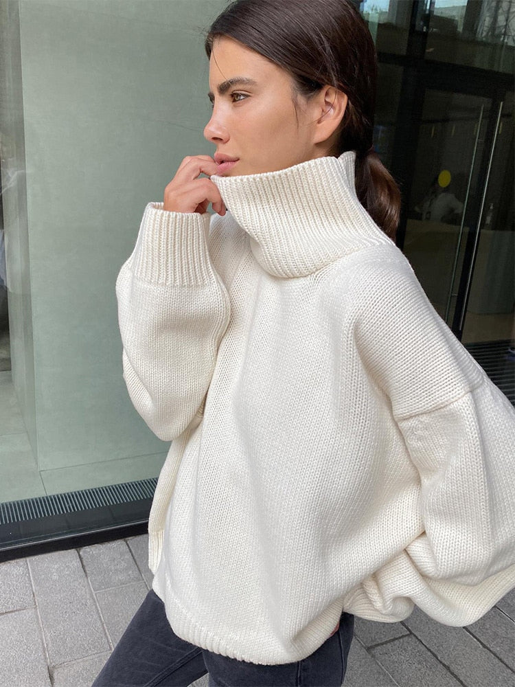 Agatha - Casual loose turtleneck sweater