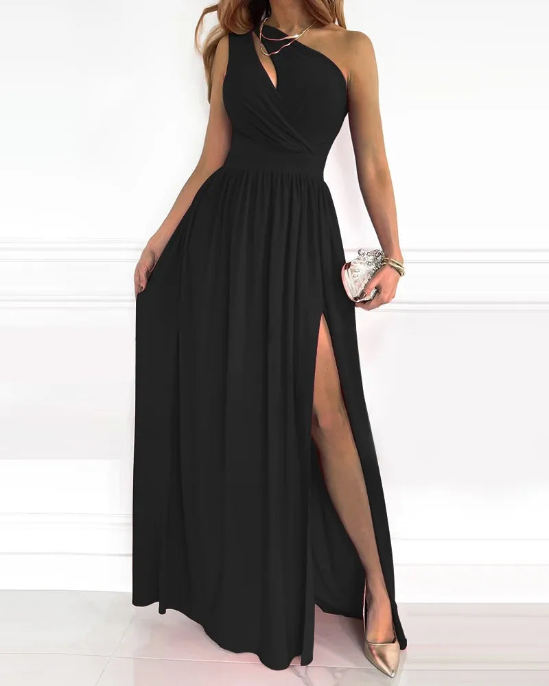 Emilia | Dames Elegante Midi Jurk met Spleet Emilia | Dames Elegante Midi Jurk met Spleet