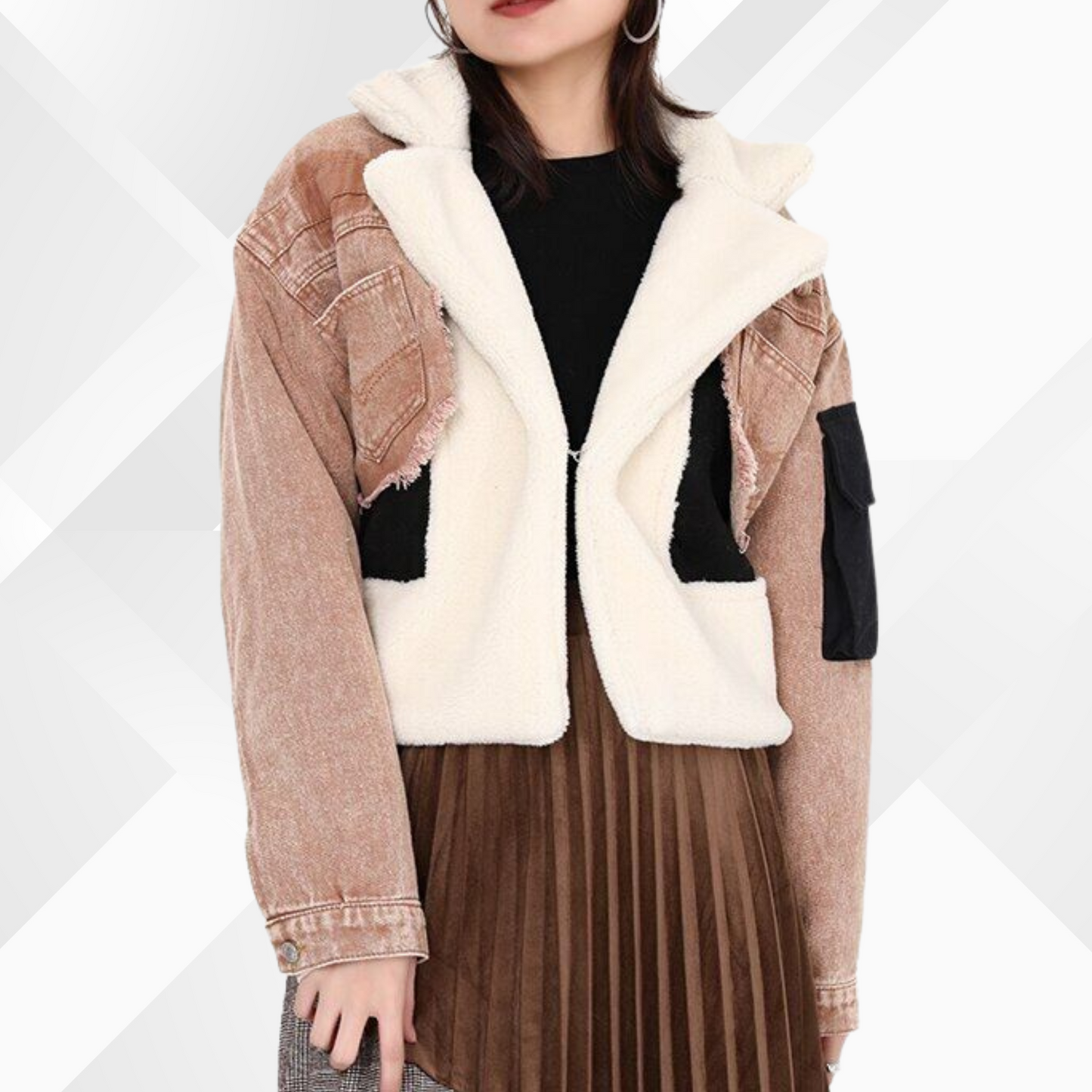 Letty - Cotton patchwork jacket