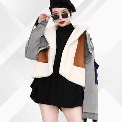 Letty - Cotton patchwork jacket