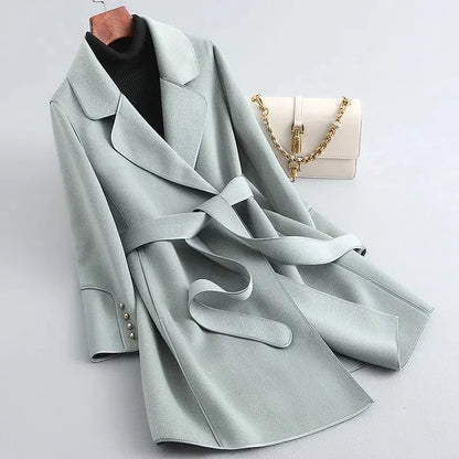 Alma - Wollen trenchcoat