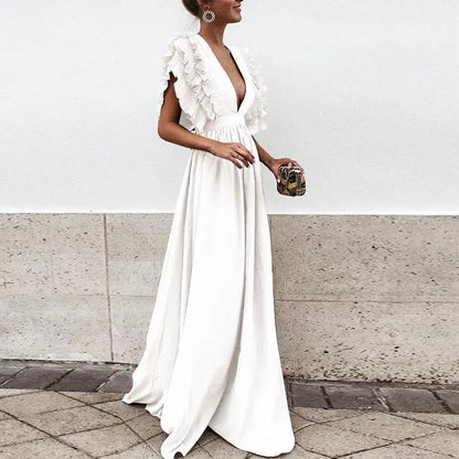 Kailey - Elegante jurk met gerimpelde mouwen