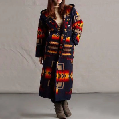 Effie - Lange jas in etnostijl