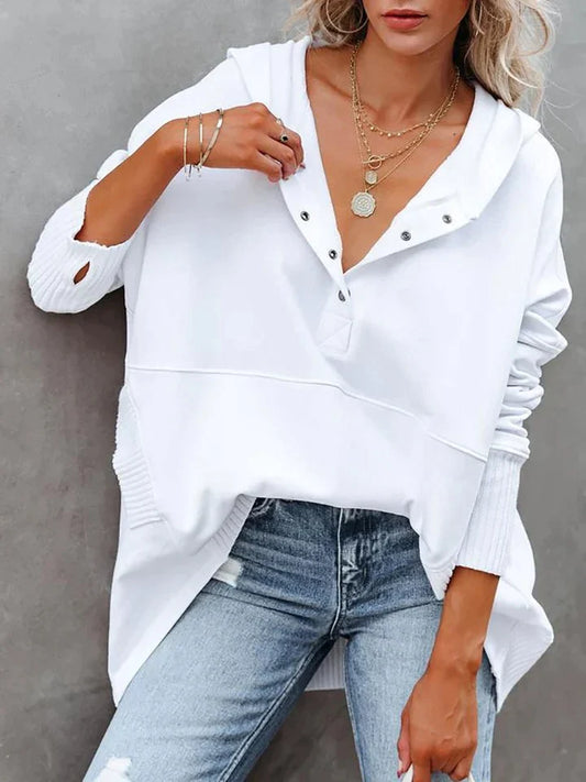 Nicola - V-neck hoodie