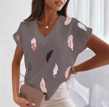 Africa - Fashion T-shirt with V-neck