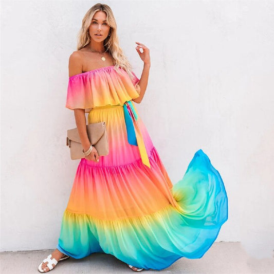 Bright - Robe d'été multicolore